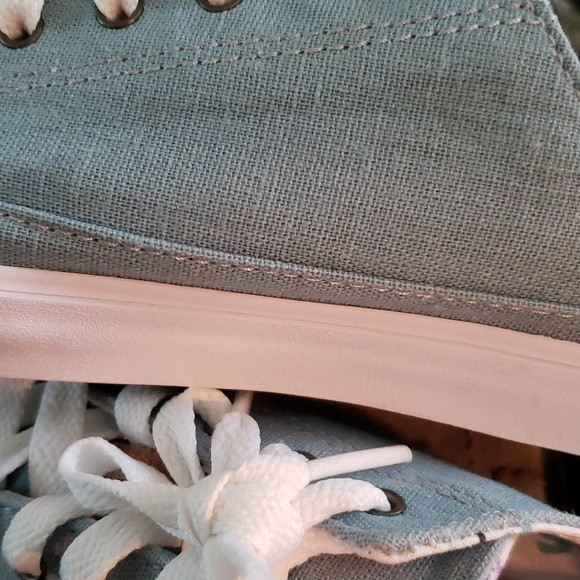 REEF WALLED WOMEN'S LACE-UP CANVAS SNEAKERS GOOD USED CONDITION SIZE 7 - Picture 12 of 13